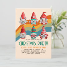 Retro Groovy kerstgrommes Budget Holiday Partij