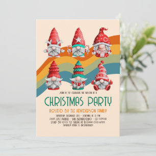 Retro Groovy kerstgrommes Budget Holiday Partij Kaart