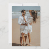 retro groovy kleurrijke bruiloft kaart (Achterkant)