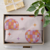 Retro Groovy Kleurrijke Disco Balls Patroon Tissuepapier (Geschenk)