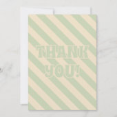 Retro Groovy Kleurrijke Wavy Boho Bruiloft Bedankkaart (Voorkant)