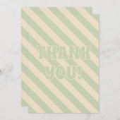 Retro Groovy Kleurrijke Wavy Boho Bruiloft Bedankkaart (Voorkant / Achterkant)