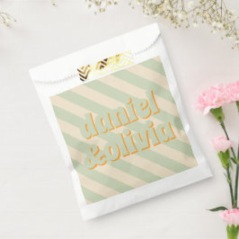 Retro Groovy Kleurrijke Wavy Boho Bruiloft Bedankzakje