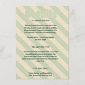 Retro Groovy Kleurrijke Wavy Boho Bruiloft Informatiekaartje (Voorkant)