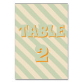 Retro Groovy Kleurrijke Wavy Boho Bruiloft Kaart (Voorkant)