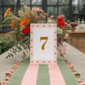 Retro Groovy Kleurrijke Wavy Boho Bruiloft Kaart