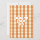 Retro Groovy Kleurrijke Wavy Boho Bruiloft Kaart (Achterkant)