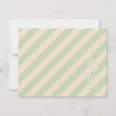 Retro Groovy Kleurrijke Wavy Boho Bruiloft RSVP Kaartje (Achterkant)