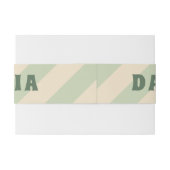 Retro Groovy Kleurrijke Wavy Boho Bruiloft Uitnodigingen Wikkel (Achterkant Voorbeeld)