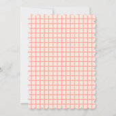 Retro Groovy Kleurrijke Wavy Boho repetitie diner Kaart (Achterkant)