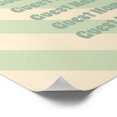 Retro Groovy Kleurrijke Wavy Boho Wed Seating Char Poster (Hoek)