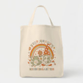 Retro Groovy Kleuterschool Leraar Terug naar Schoo Tote Bag (Voorkant)