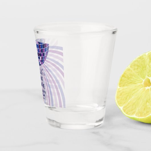 Retro Groovy Laatste Disco Bachelorette Weekend Fa Shot Glas (Rechts)