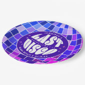 Retro Groovy Laatste Disco Bachelorette Weekend Pa Papieren Bordje (Gekanteld)