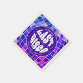 Retro Groovy Laatste Disco Bachelorette Weekend Pa Servet (Hoek)