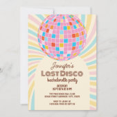 Retro Groovy Laatste Disco vrijgezellenfeest Kaart (Voorkant)