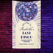 Retro Groovy Laatste Disco vrijgezellenfeest Welko Spandoek