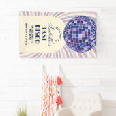 Retro Groovy Laatste Disco vrijgezellenfeest Welko Spandoek (Insitu)