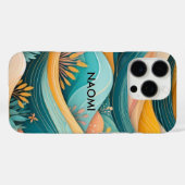 Retro Groovy Landschap Persoonlijk Case-Mate iPhone Case (Achterkant (horizontaal))