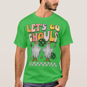 Retro Groovy Laten we gaan Ghouls Ghost 70s Hippie T-shirt