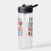 Retro Groovy Leraar Leven Tumbler Globe Waterfles (Links)