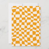 Retro Groovy Let's Get Spooky Halloween Party Inv Kaart (Achterkant)