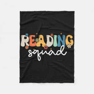 Retro Groovy Lezen Squad Meisjes Jongens Schattig  Fleece Deken