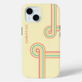 Retro Groovy Line Art Case-Mate iPhone Case (Achterkant)
