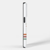 Retro Groovy Lines 70's 80s geel Sinaasappel groen Case-Mate iPhone Case (Achterkant / Rechts)