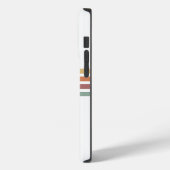 Retro Groovy Lines 70's 80s geel Sinaasappel groen Case-Mate iPhone Case (Achterkant / Links)