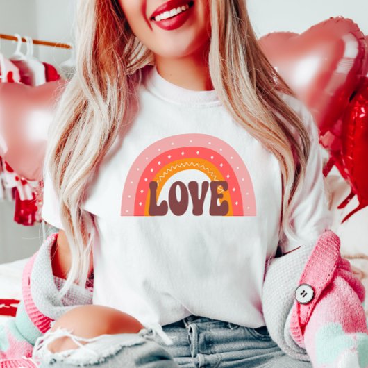Retro Groovy LOVE T-shirt