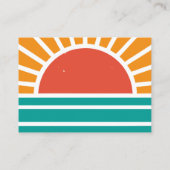 Retro Groovy Luier Raffle Kaart Zonnig Baby shower (Achterkant)