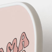 Retro Groovy Mama Modern Boho Colors Name Pickleball Paddle (Links Detail)