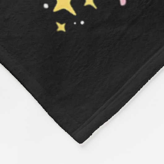 Retro Groovy Medical Instant Squad Bunny Ear Flowe Fleece Deken (Hoek)