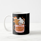 Retro Groovy Merry And Bright Gingerbread Christma Koffiemok (Links)