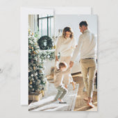 Retro Groovy Merry Kerstkerstkerstkerstkerstkerstk Feestdagenkaart (Achterkant)