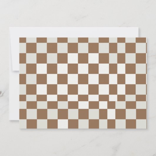 Retro Groovy Merry Vibes Only beroemd gemaakt door Kaart (Achterkant)