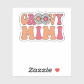 Retro Groovy Mimi Matching Family Sticker (Vel)