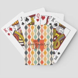 Retro Groovy Mod Patroon Pokerkaarten