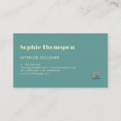 Retro groovy modern visitekaartje (Achterkant)