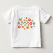 Retro Groovy Moeder Bloemen - Peuter & Baby Design (Achterkant)