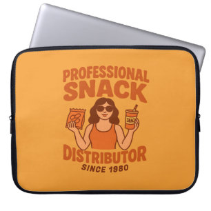 Retro Groovy Moeder Professionele Snackverdeler Laptop Sleeve