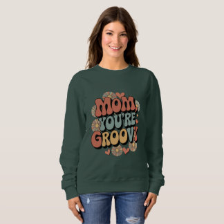 Retro Groovy Mom Trui