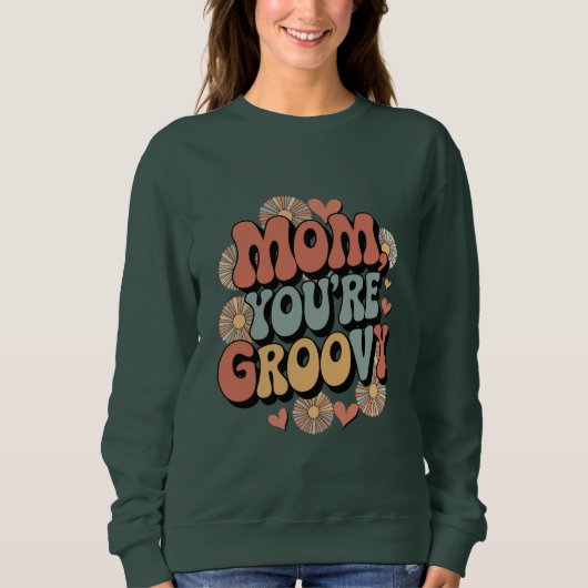 Retro Groovy Mom Trui (Voorkant)