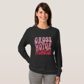 Retro Groovy Motorische Ontwikkeling Bevorderaar E T-shirt (Voorkant volledig)