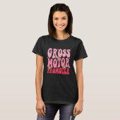 Retro Groovy Motorische Ontwikkeling Bevorderaar E T-shirt (Voorkant volledig)