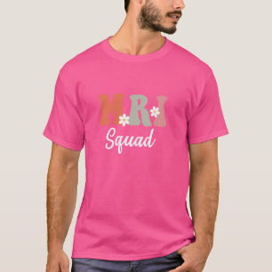 Retro Groovy MRI Squad Radiologie MRI Technoloog T-shirt