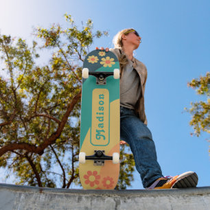 Retro Groovy Naam Persoonlijk Skateboard