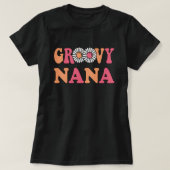 Retro Groovy Nana Matching Family T-shirt (Design voorkant)