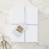Retro Groovy Nationale Erfgoedmaand van de Inheems Cadeaulabel (Met Touw)